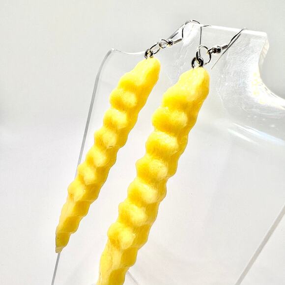 Fries Earrings - French Fries Accessories - Chips Earrings - Burger Earrings - Picture 5 of 8